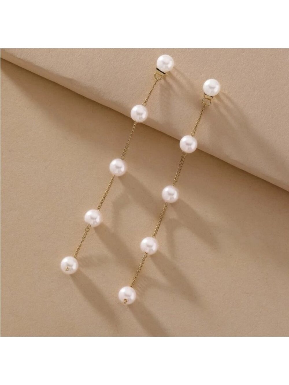 Gold 3/$30 Faux Pearl Drop Earrings